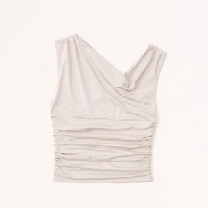 A&F draped one shoulder top XS